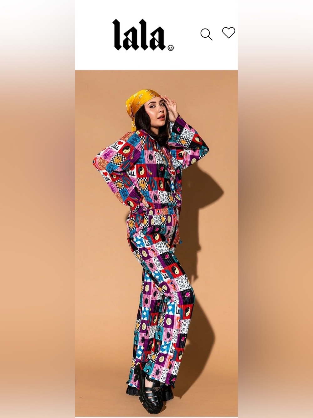 NWT Dressed in LaLa ☯️ Long Sleeve Plissé Set - Picture 1 of 14